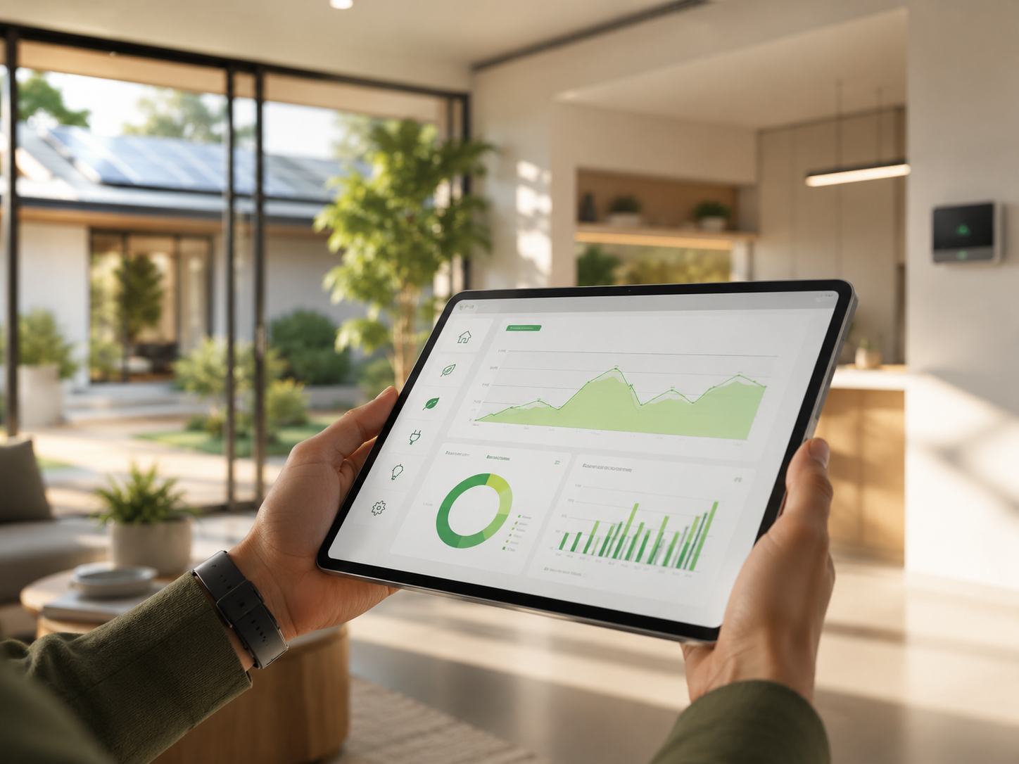 Painel inteligente de energia em casa